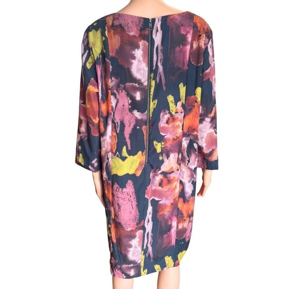 Thought UK Navy Abstract Colorful Sheath Mini Dress - Picture 5 of 6